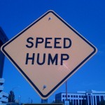 "Speed Hump" signs are all sixes and sevens according to sign man