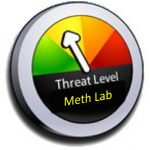 Neighbor meth lab threat meter level is at medium