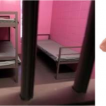 HGTV’s Color Splash mega-star and host David Bromstad observes a pink jail cell
